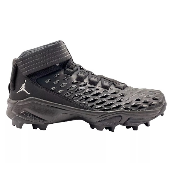 Nike Jordan Savage Pro 2 Shark Men Size 12 Football Cleats Black Rubber Molded - Picture 1 of 10